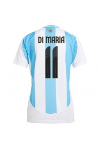 Argentina Angel Di Maria #11 Fotballdrakt Hjemme Klær Dame Copa America 2024 Korte ermer